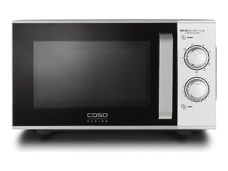 Caso | Ceramic Microwave Oven with Grill | MG 25 Ecostyle | Free standing | 900 W | 25 L | Grill | Silver
