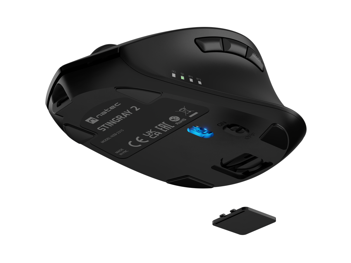 Natec Keyboard and Mouse | Stringray 2 | Keyboard and Mouse Set | Wireless | US | Black