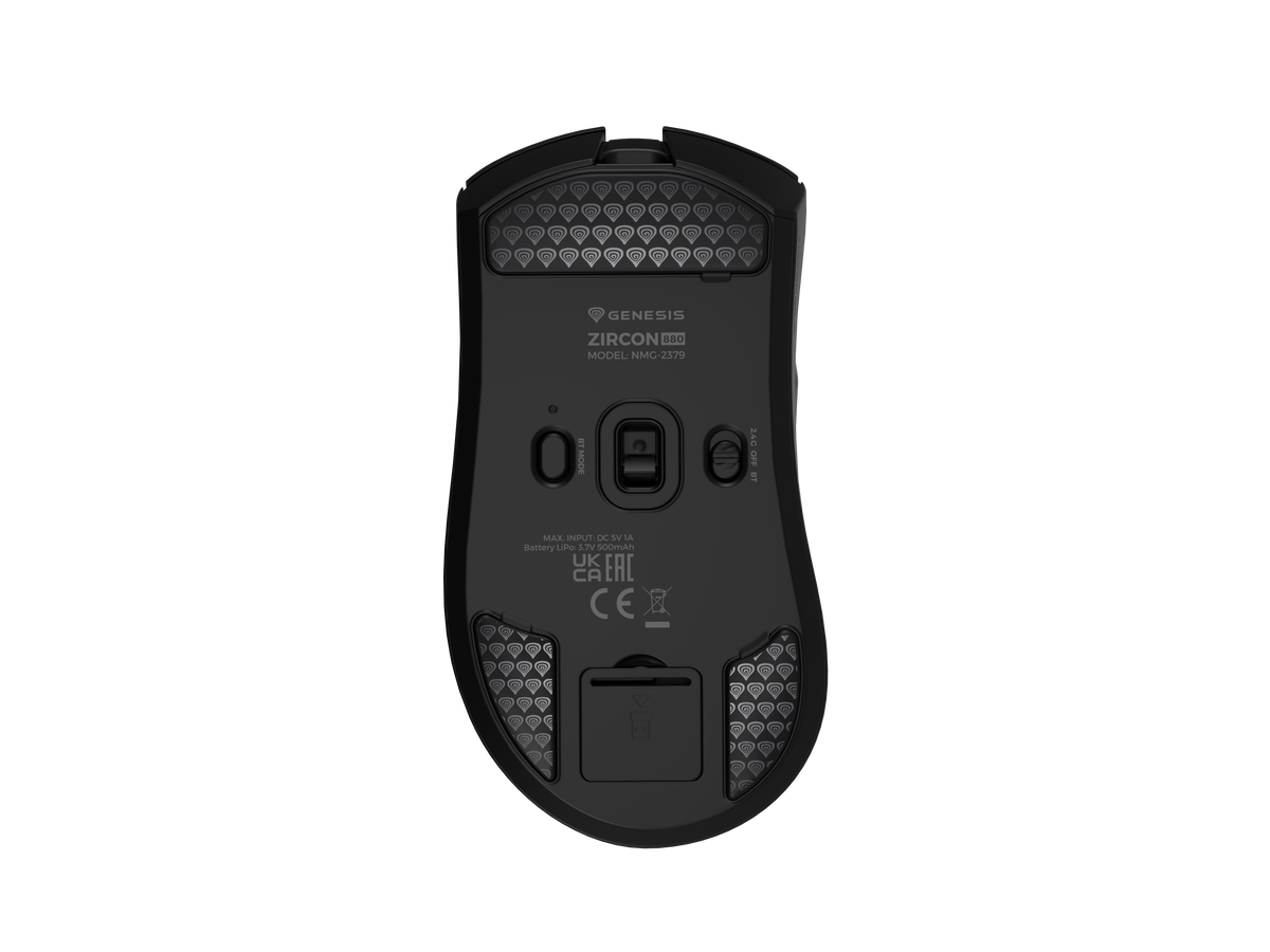 Genesis Zircon 880 | Wireless | Gaming Mouse | Black | 2.4 GHz, Bluetooth, USB