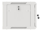 Lanberg | Rack cabinet 19" wall-mount 6U/600x450 for self-assembly with metal door (flat pack) | WF01-6406-00S | Grey