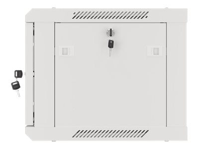 Lanberg | Rack cabinet 19" wall-mount 6U/600x450 for self-assembly with metal door (flat pack) | WF01-6406-00S | Grey