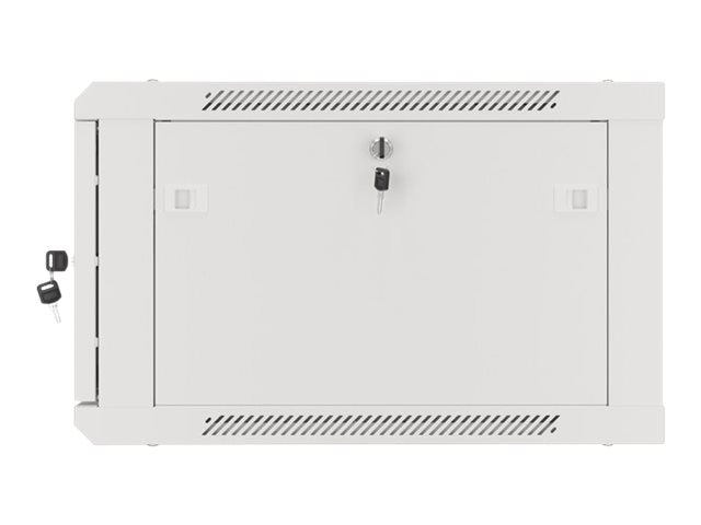 Lanberg | Rack cabinet 19" wall-mount 6U/600x600 for self-assembly with metal door (flat pack) | WF01-6606-00S | Grey