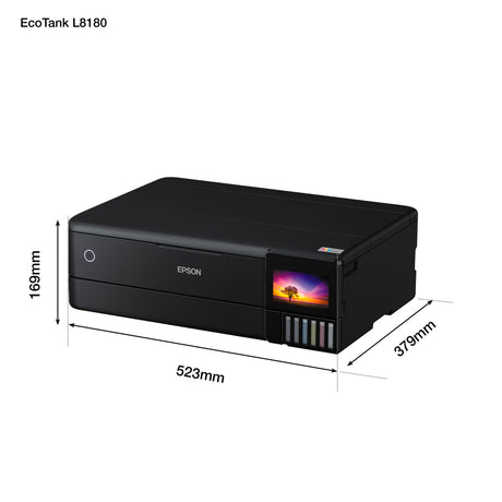 Epson | Multifunctional Printer | EcoTank L8180 | Inkjet | Colour | Inkjet Multifunctional Printer | A3+ | Wi-Fi | Black