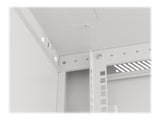 Lanberg | Rack cabinet 19" wall-mount 6U/600x600 for self-assembly with metal door (flat pack) | WF01-6606-00S | Grey