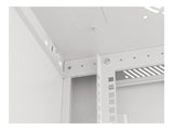 Lanberg | Rack cabinet 19" wall-mount 6U/600x450 for self-assembly with metal door (flat pack) | WF01-6406-00S | Grey