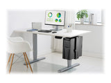 PC Table Mount | DA-90411 | Height adjustment 30-51 cm | Steel | Black