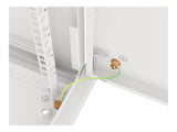 Lanberg | Rack cabinet 19" wall-mount 6U/600x450 for self-assembly with metal door (flat pack) | WF01-6406-00S | Grey
