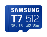 Samsung microSDXC UHS-I Card | T7 | 512 GB | microSD | Flash memory class U3, V30, A2