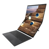 Asus | Zenbook Duo UX8407AA-SN066W | Moher Gray | 14 " | OLED | Touchscreen | 2.8K | 2880 x 1800 pixels | 144 Hz | Anti-Reflective | Intel Core Ultra X9 | 378H | 32 GB | LPDDR5X | Solid-state drive capacity 2000 GB | Intel Arc Graphics | Windows 11 Pro | 