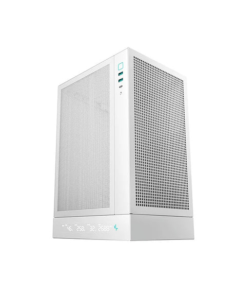 Deepcool PC Gaming Case | CH170 DIGITAL | Mini ITX | ATX PS2 | White