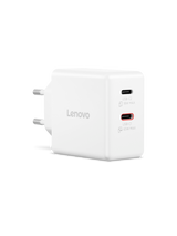 Lenovo Dual USB-C 65W GaN Charger | Charger | USB-C | 65 W