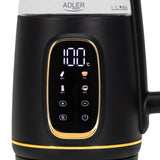 Adler Kettle with LED Display | AD 1305 | Electric | 2200 W | 1.7 L | Plastic | 360° rotational base | Black/Gold