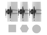 Neomounts Pillar Mount | WL30S-910BL16 | Level adjustment | 40-75 " | Maximum weight (capacity) 50 kg | Black