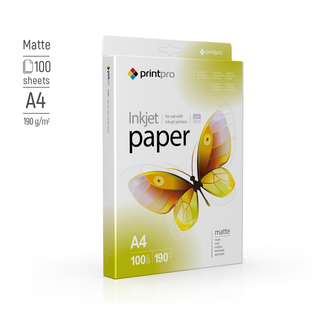 ColorWay PrintPro Photo Paper, 100 sheets | Matte | 190 g/m² | A4