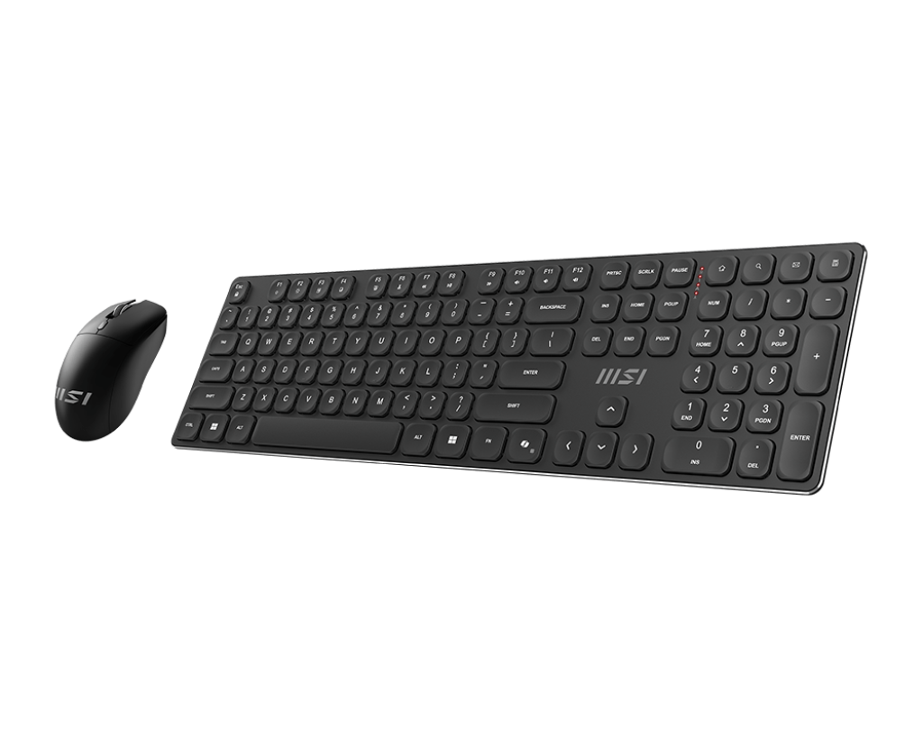 MSI | FORGE K210 | Keyboard and Mouse Set | Wireless | Mouse included | US | Scissor | Black