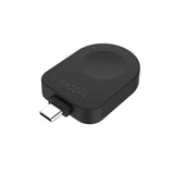 Fixed USB-C Charging Adapter for Apple Watch compatible with Powerstation Uni, Black