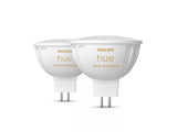 Philips Hue WA 12V MR16, 2pcs pack | GU5.3 | 5.1 W | Warm to cool white light