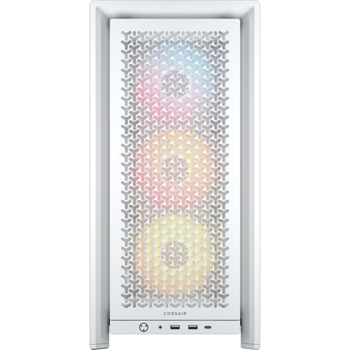 Corsair PC Case | Frame 4000D RS ARGB Modular | Mid-Tower | White
