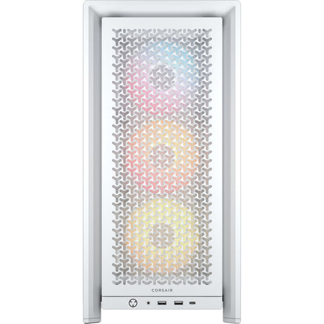 Corsair PC Case | Frame 4000D RS ARGB Modular | Mid-Tower | White