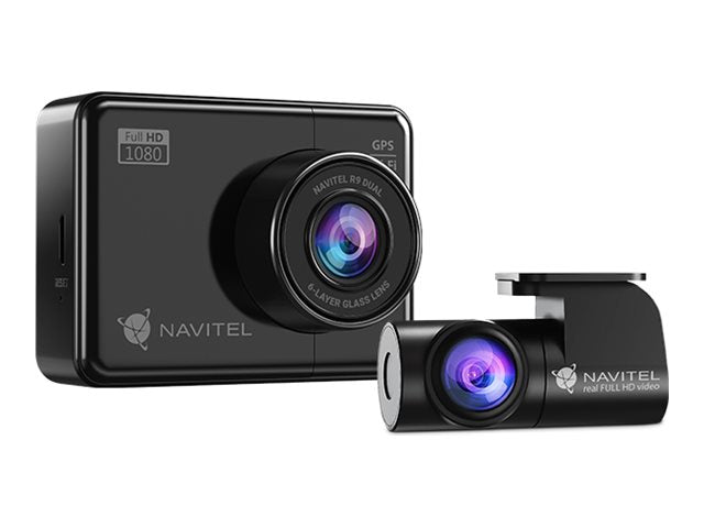 Navitel | R9 DUAL | Wi-Fi | Two-channel Full HD Dashcam | Audio recorder