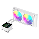 Gamemax CPU Liquid Cooler | GLACIER 240 LCD WH | White