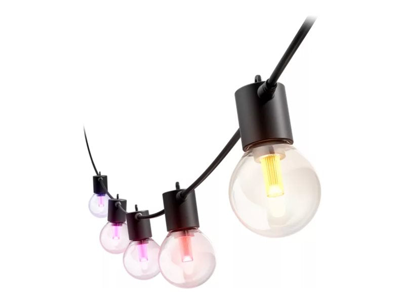 Philips Hue Festavia Globe Outdoor String Lights, 7m Extension | 30 W | Bluetooth, Zigbee