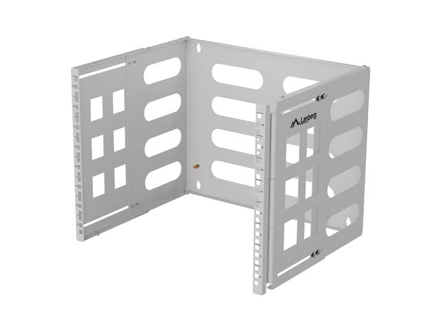 Lanberg Folding Bracket Wall-mount 19" 8U 497x400/240 | FB01-5408-10S | Gray