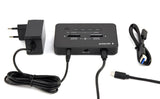 Gembird Desktop dual drive USB Type-C M.2 NVME (and SATA) SSD docking station, Black | DD2-U3M2