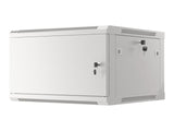 Lanberg | Rack cabinet 19" wall-mount 6U/600x600 for self-assembly with metal door (flat pack) | WF01-6606-00S | Grey