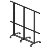 EDBAK Floor stand | TRV400.006 Videoconferencing trolley for Samsung | Height adjustment | 130 " | Maximum weight (capacity) 200 kg | Black