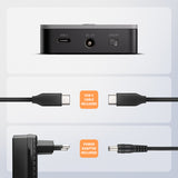 AXAGON | USB-C 20Gbps docking station for 2× M.2 NVMe SSD with disk cloning function without PC | ADSA-M2C22L