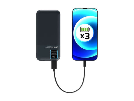 PORT CONNECT External USB-C battery | 20000 mAh | Blue