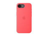 Apple iPhone 17e Silicone Case with MagSafe – Bright Guava | Apple