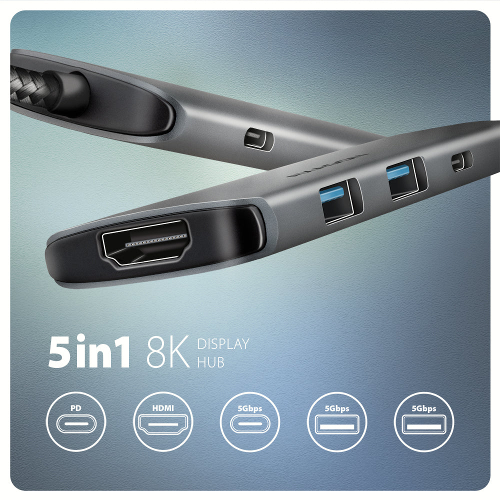 AXAGON USB-C 5Gbps 5in1 hub | HMC-5H