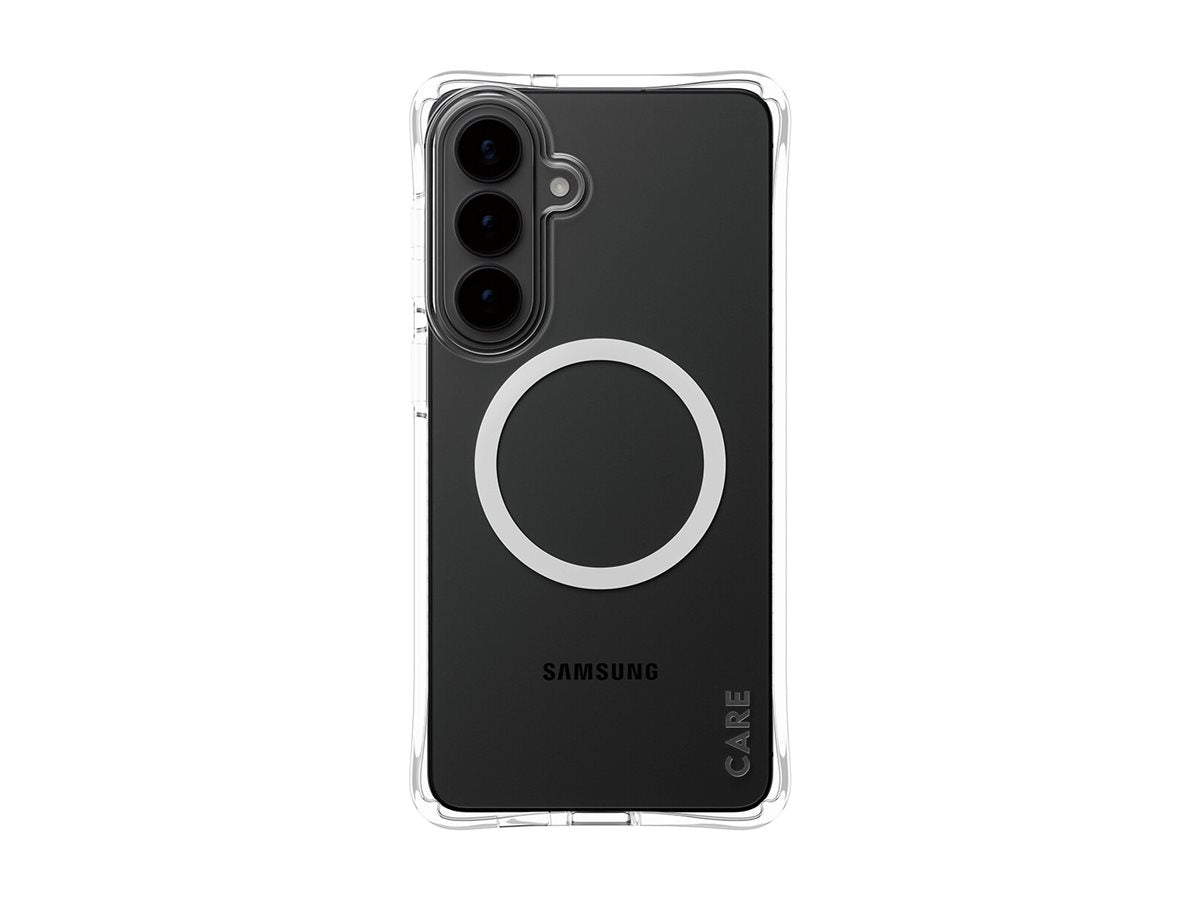CARE by PanzerGlass Samba Case Transparent w. White Qi Samsung New Galaxy S26 Plus | PanzerGlass