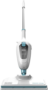 BLACK & DECKER Steam mop | FSM13E1-QS | Power 1300 W | Water tank capacity 0.38 L | White