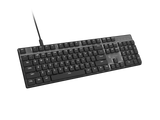 Natec Amberjack | Keyboard | Wired | US | Linear | White backlight, Hot-swappable switches, Anti-ghosting, Built-in memory, Macro recording | Black/Gray