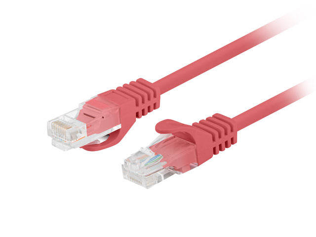 Lanberg Patchcord CAT.5E UTP 1M fluke passed 10-pack, Red | PCU5-20CC-0100-R