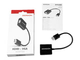 AXAGON | RVH-VGN, HDMI - VGA Reduction Adapter | 0.15 m