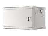 Lanberg | Rack cabinet 19" wall-mount 6U/600x450 for self-assembly with metal door (flat pack) | WF01-6406-00S | Grey