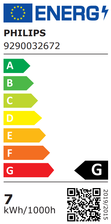 Philips Smart WiFi Filament Clear G95 470Lm | E27 | 6.3 W | RGB | Bluetooth, Wi-Fi