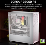 Corsair PC Case | 3200D RS | Mid-Tower | White
