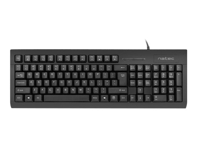 Natec | Moray | Keyboard with Smart ID card reader | Wired | US | Black