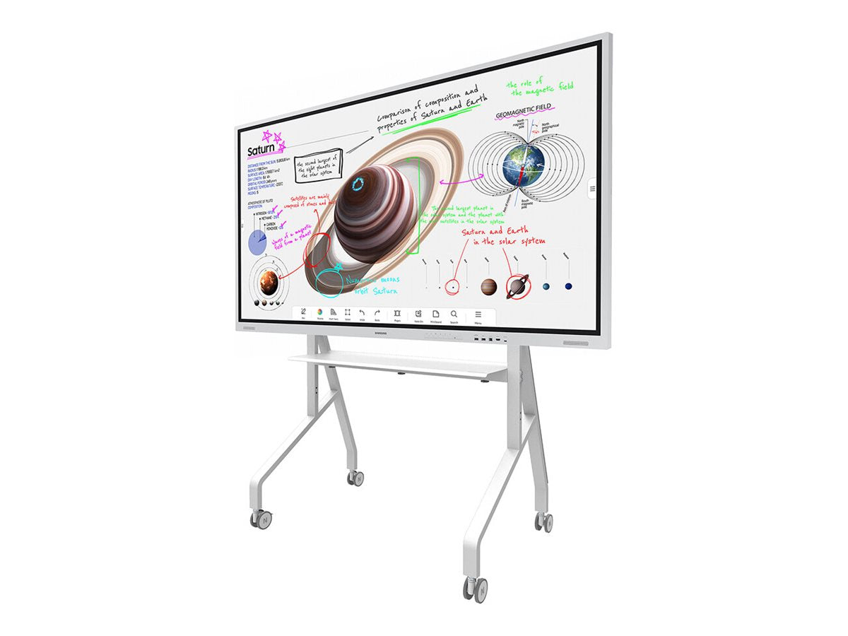 Neomounts Floor stand | FL50-525WH1 TV trolley | Adjustable Height | 55-86 " | Maximum weight (capacity) 76 kg | White