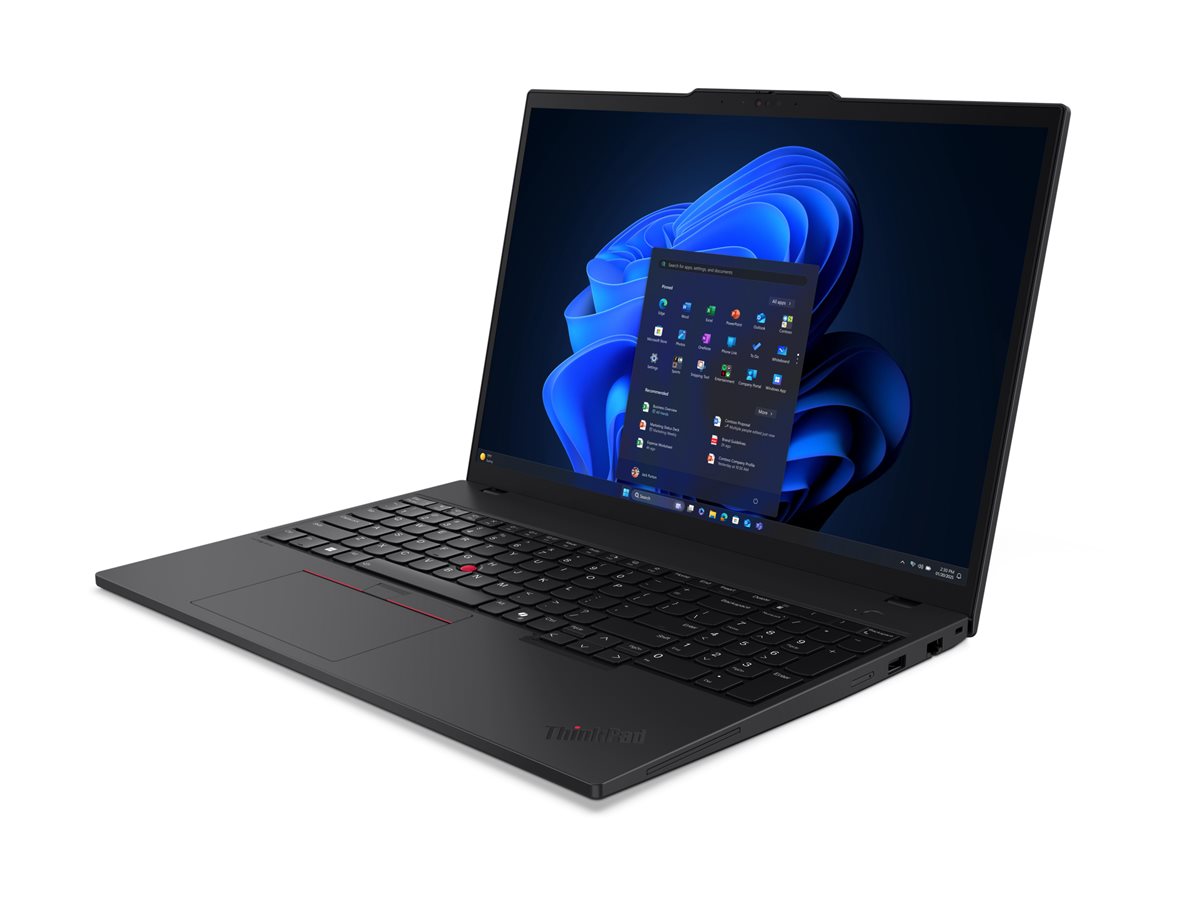Lenovo ThinkPad T16 G4 Intel | Black | 16 " | IPS | WUXGA | 1920 x 1200 pixels | Anti-glare | Intel Core Ultra 7 | 258V | 32 GB | Soldered LPDDR5X | Solid-state drive capacity 512 GB | Intel Arc Graphics 140V | Windows 11 Pro | 802.11be | Bluetooth versio
