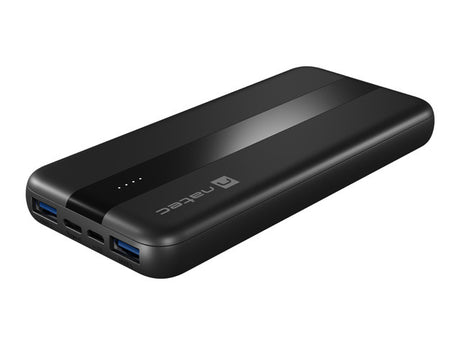 Natec Power Bank | Trevi Slim Q V2 | 10000 mAh | Black
