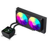Gamemax CPU Liquid Cooler | GLACIER 240 LCD BK | Black