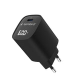 Gembird 60W USB Type-C fast charger, LCD | TA-UC-1C-PD60LCD-01-BK