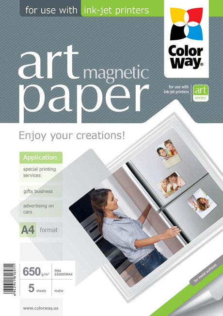 ART | White | 650 g/m² | A4 | A4 | Matte Magnetic Photo Paper