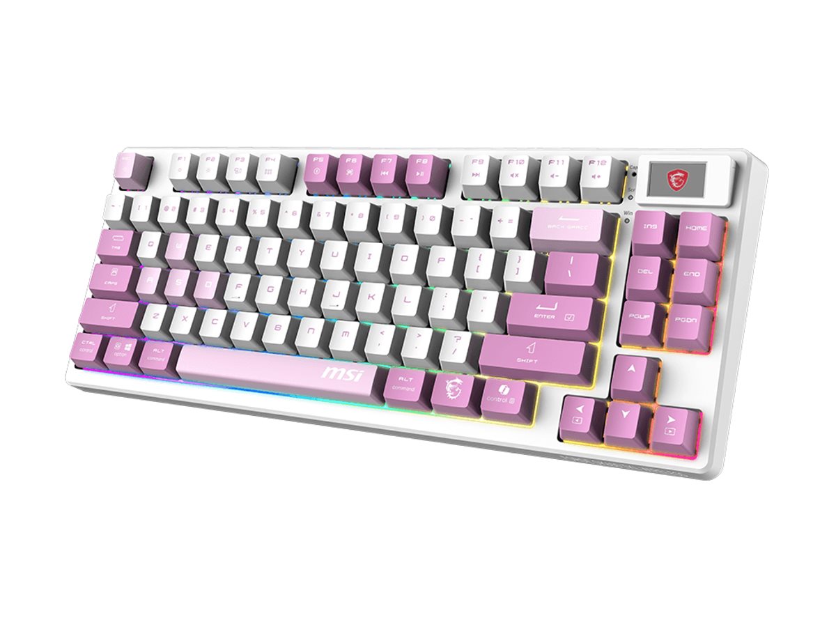 MSI FORGE GK600 TKL WIRELESS VIOLET | Gaming keyboard | Wireless | US | Mechanical Linear